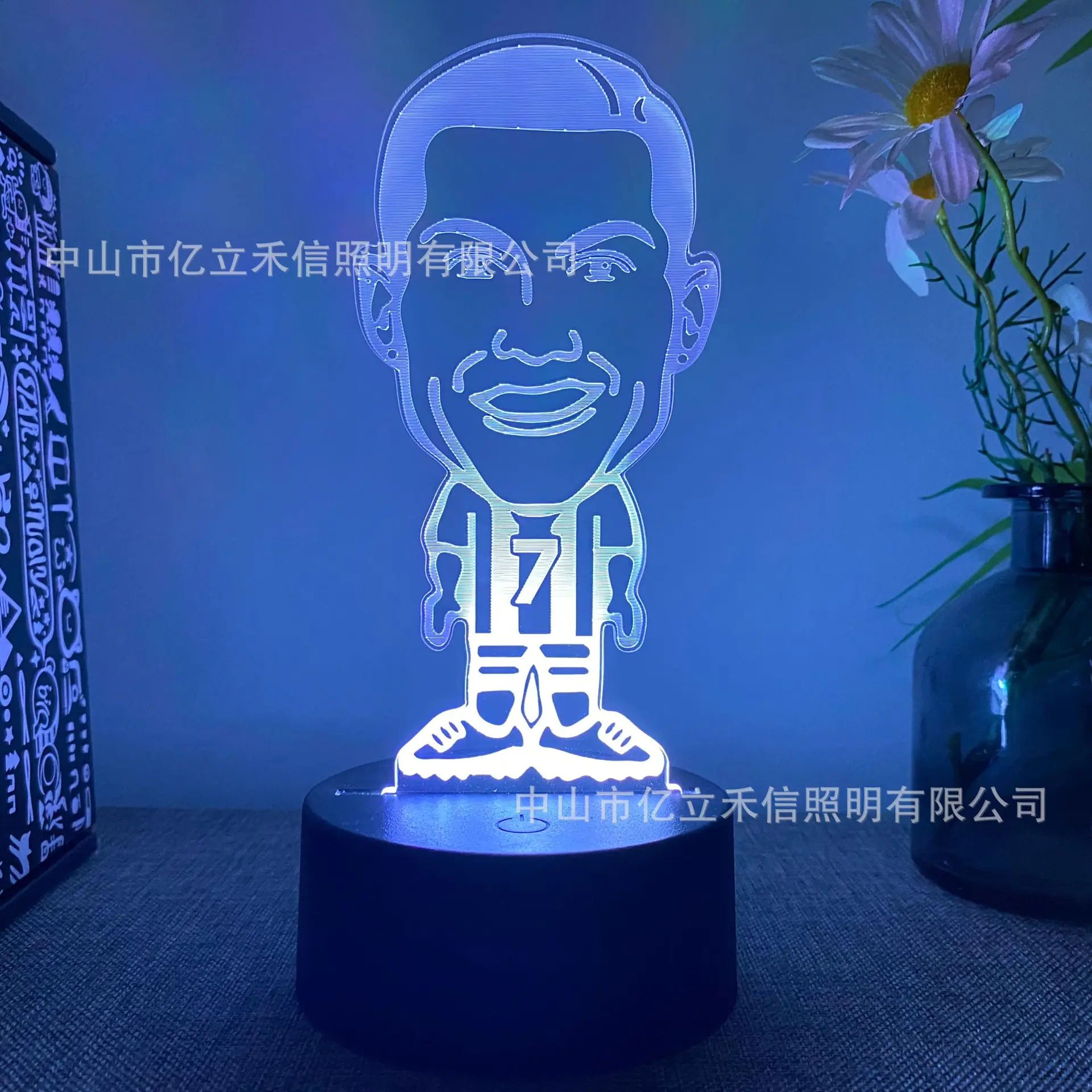 3D Touch USB Football Character Night Light (16 Colors)