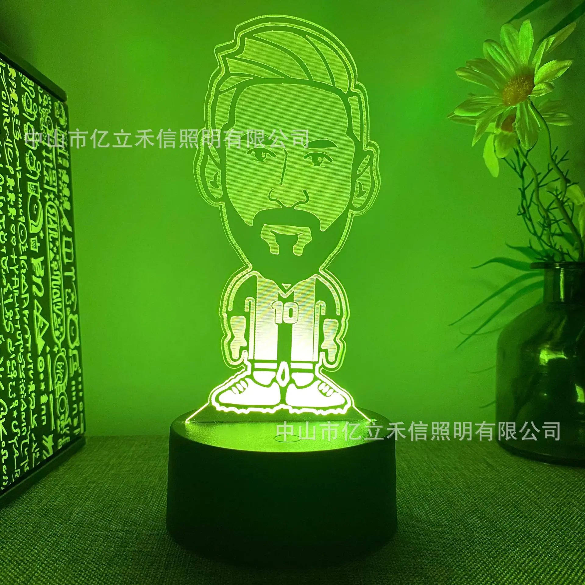 3D Touch USB Football Character Night Light (16 Colors)