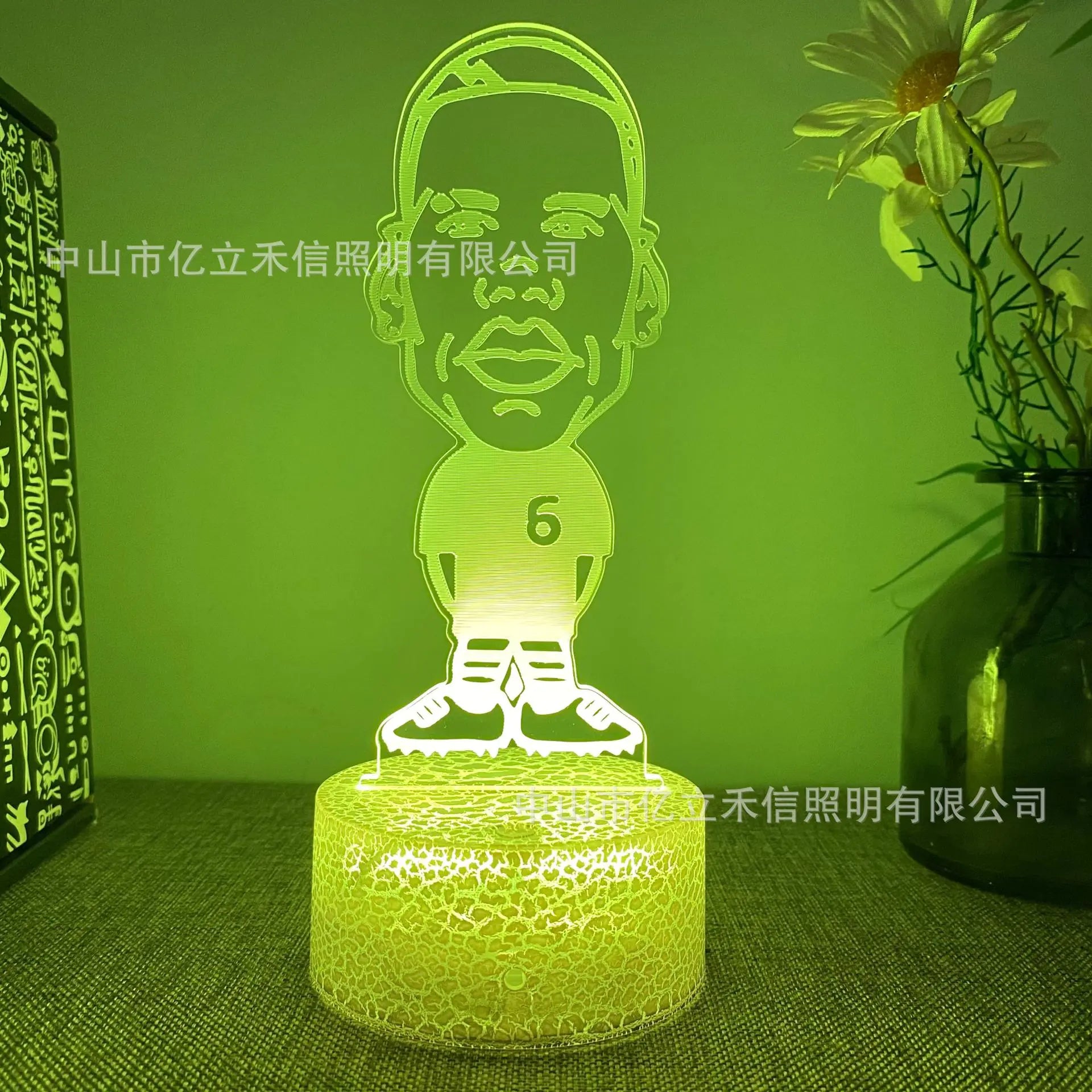 3D Touch USB Football Character Night Light (16 Colors)
