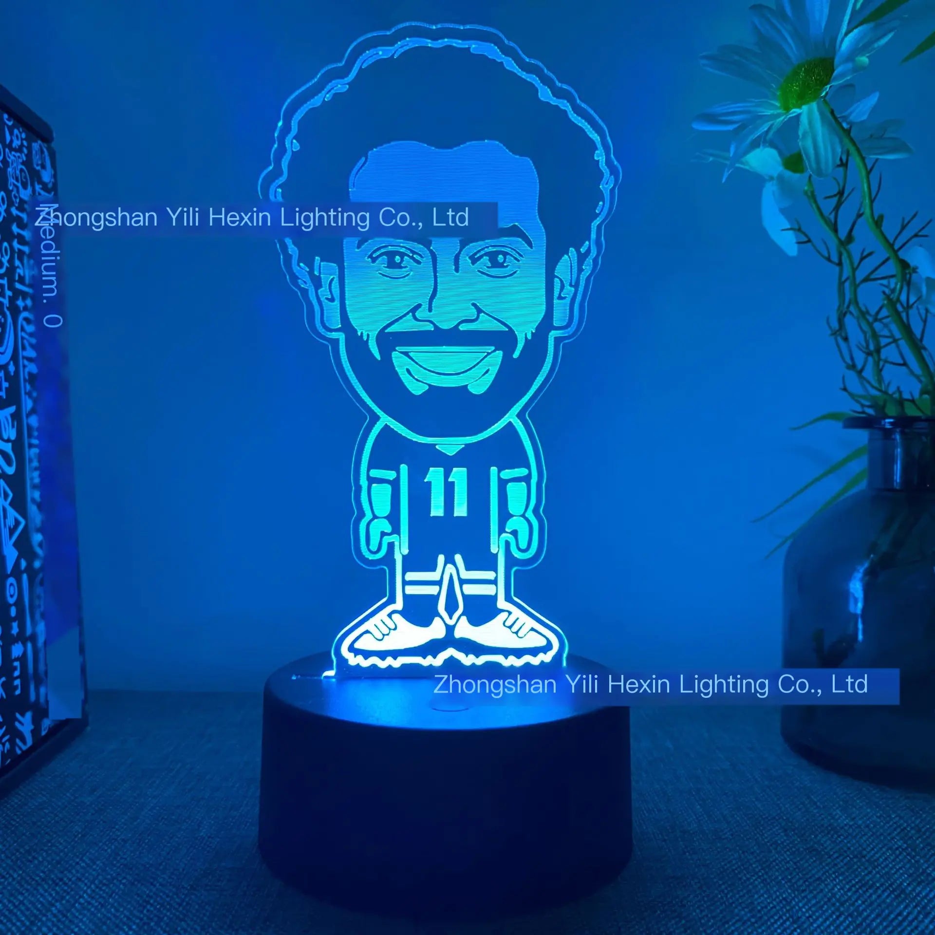 3D Touch USB Football Character Night Light (16 Colors)
