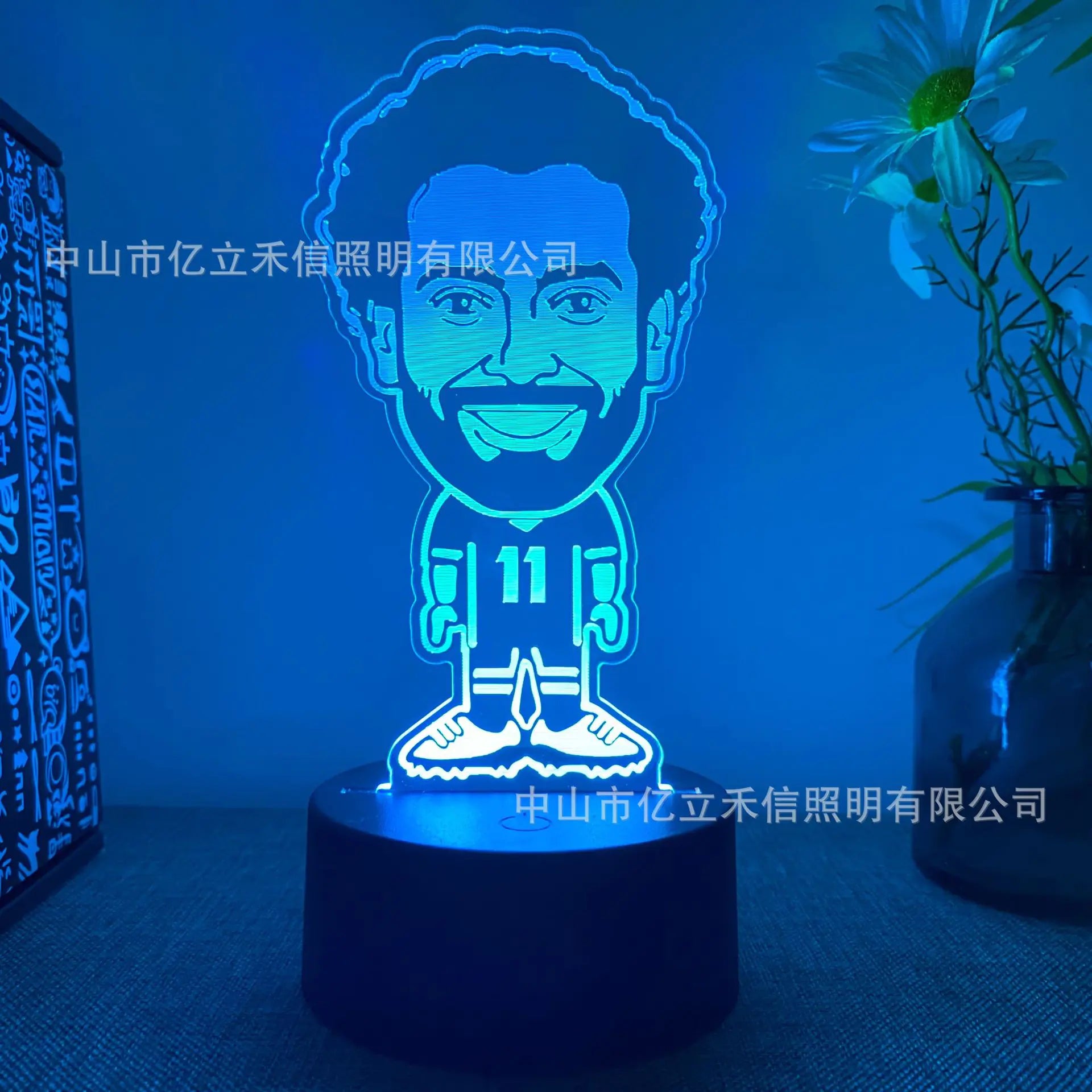 3D Touch USB Football Character Night Light (16 Colors)