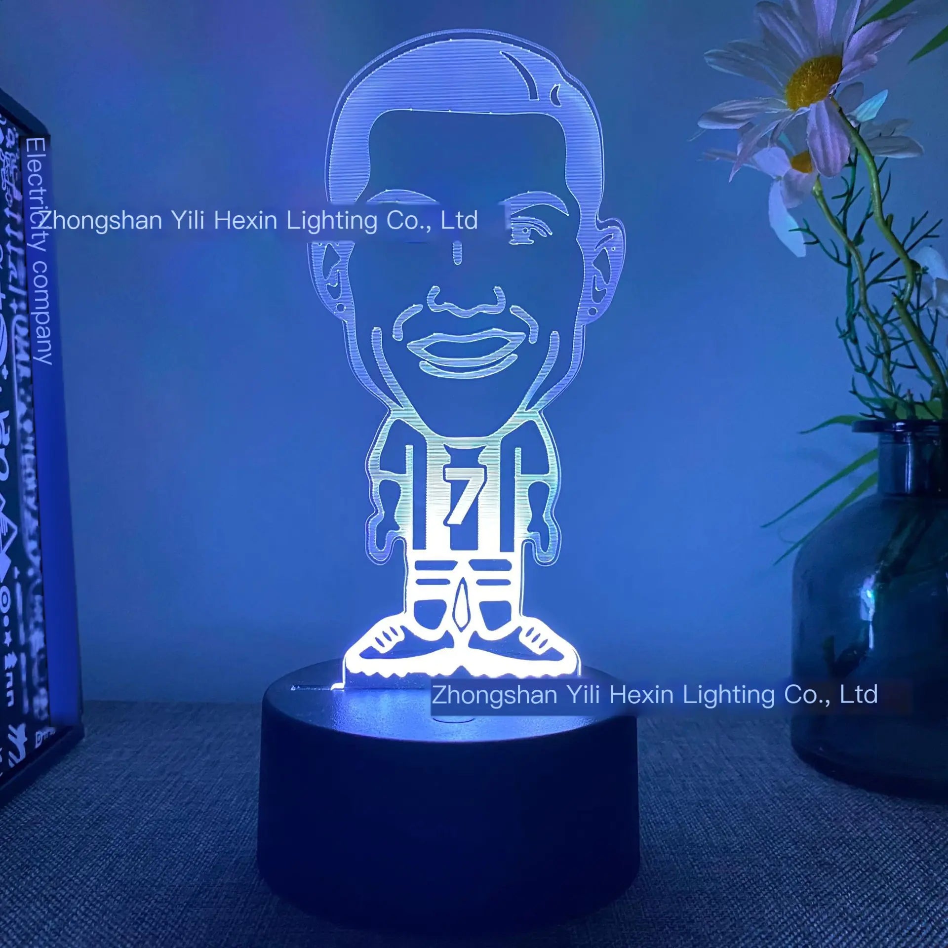 3D Touch USB Football Character Night Light (16 Colors)