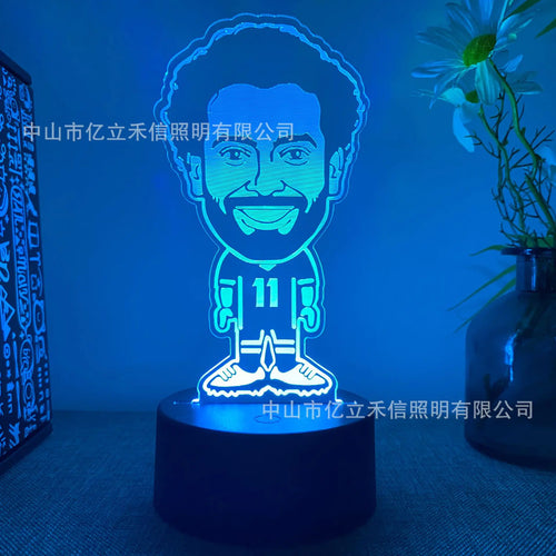 3D Touch USB Football Character Night Light (16 Colors)